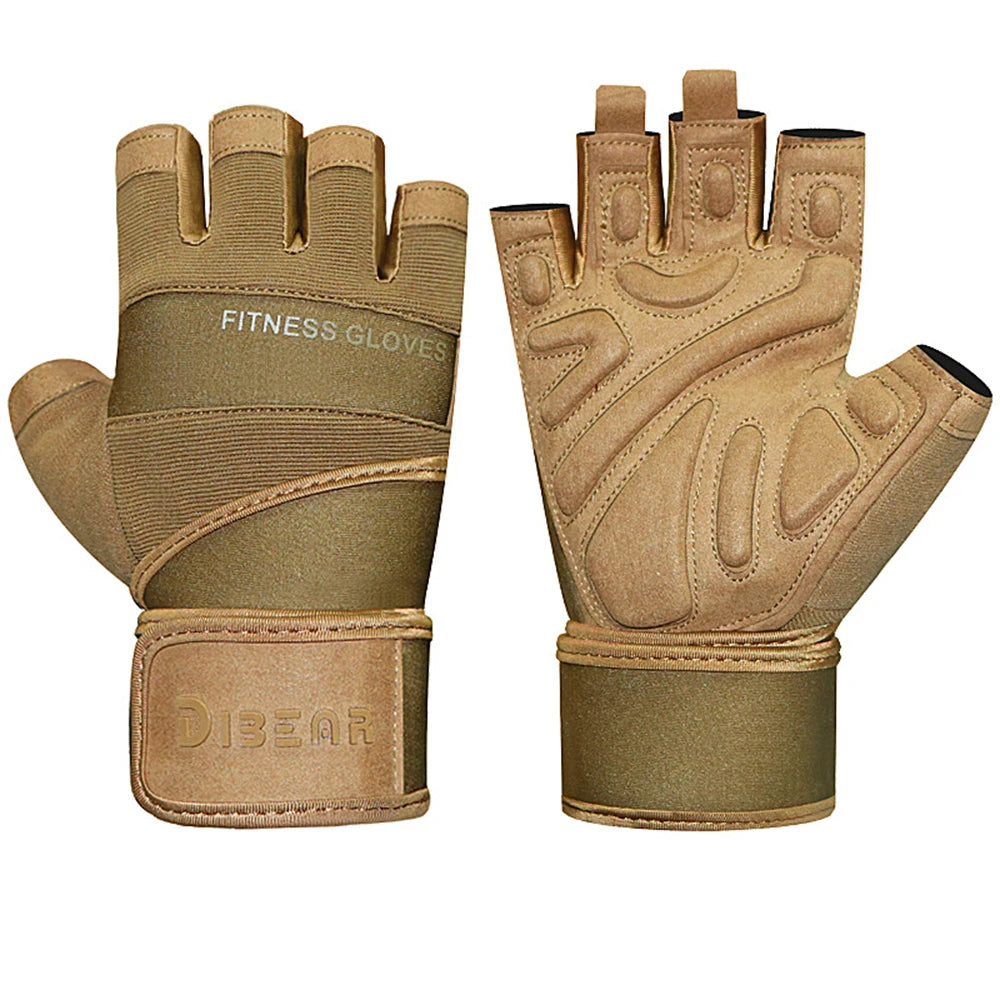 Premium Synthetic-Leather Padded Gloves
