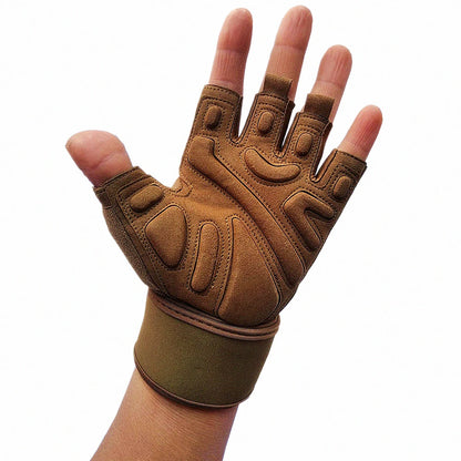 Premium Synthetic-Leather Padded Gloves