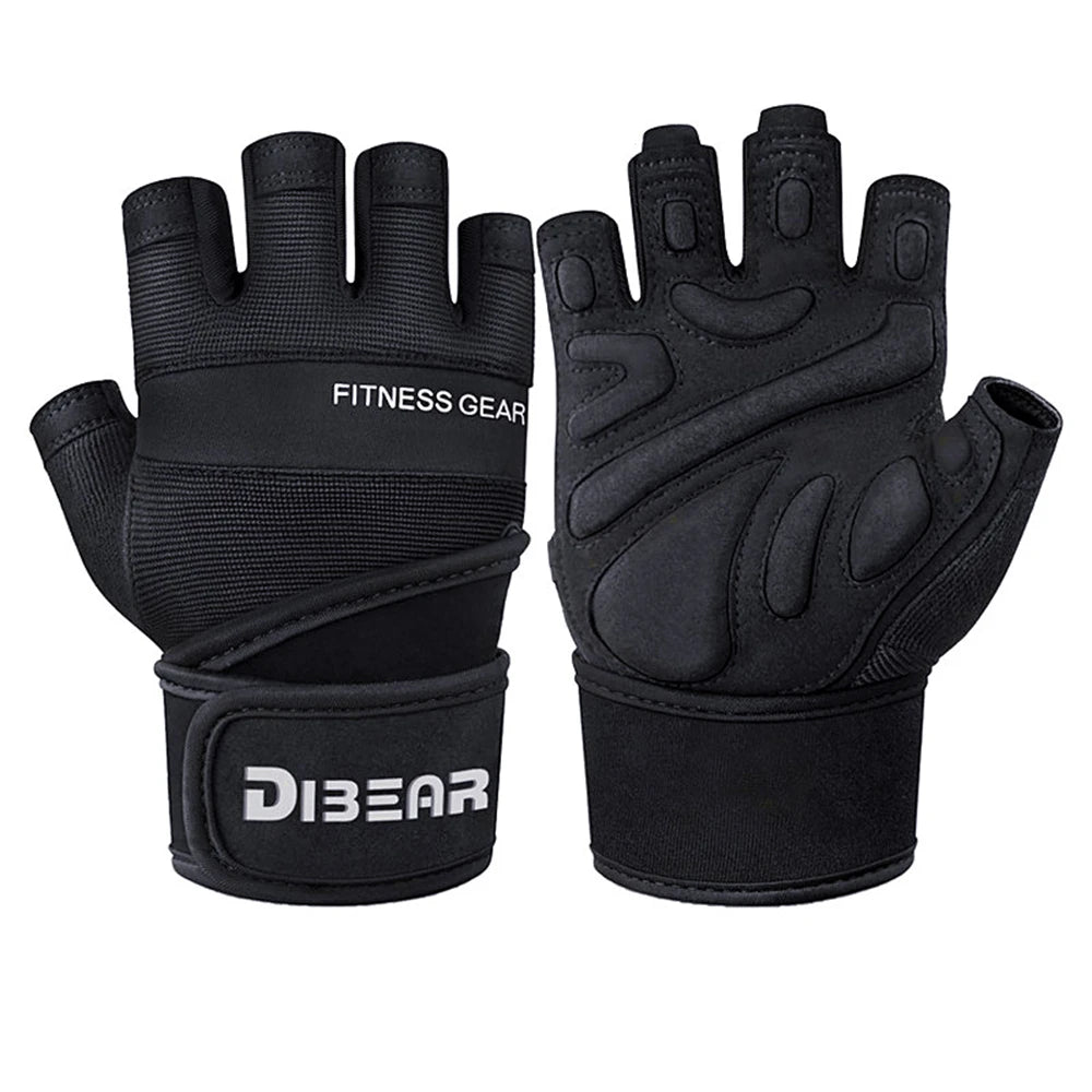 Premium Synthetic-Leather Padded Gloves