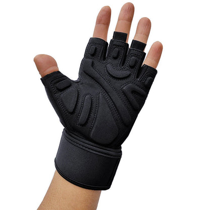 Premium Synthetic-Leather Padded Gloves