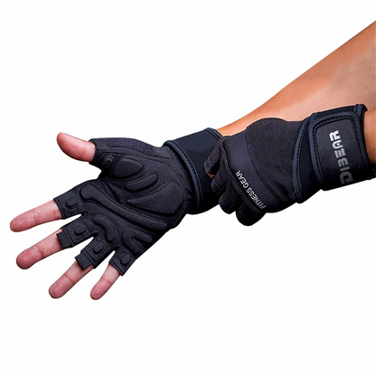 Premium Synthetic-Leather Padded Gloves