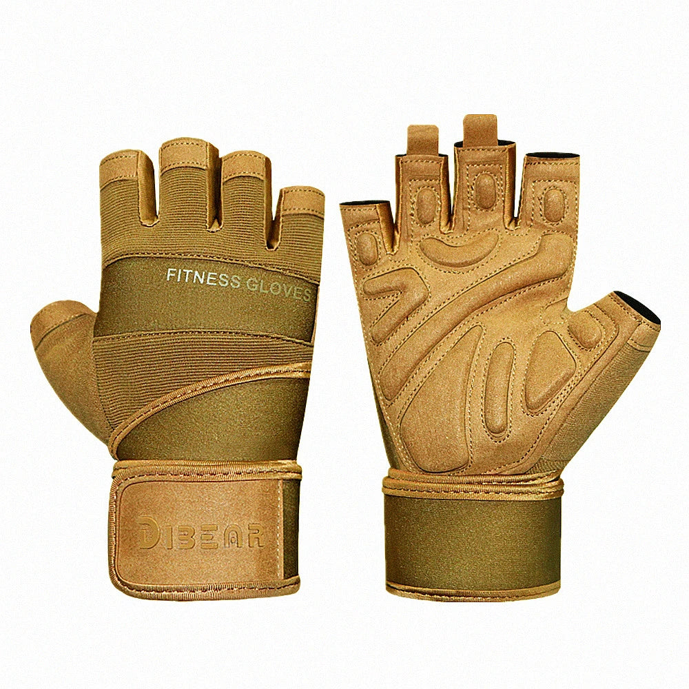 Premium Synthetic-Leather Padded Gloves